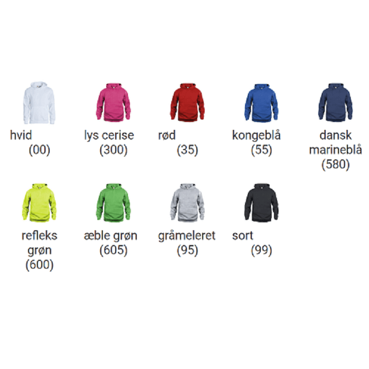 Basic Hoody - Junior 3/5 år till 12/14 år