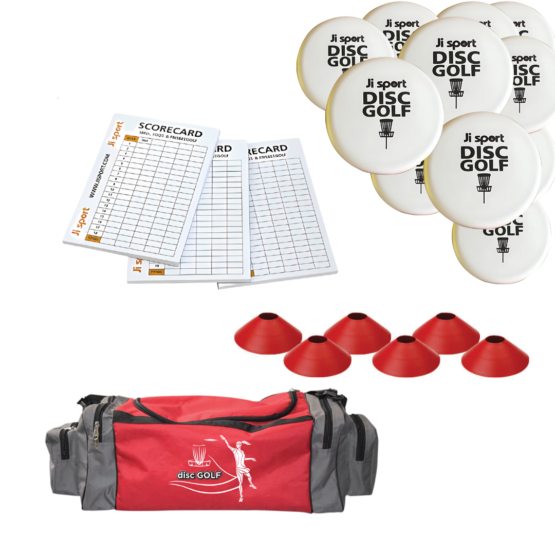 Disc golfpaket med hjul - 3 korgar