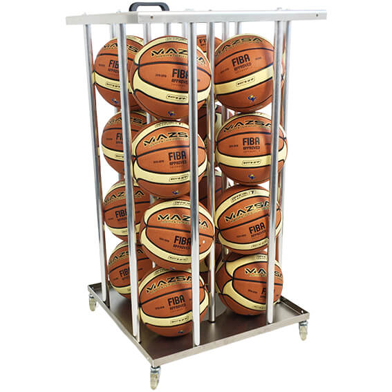 Mazsa FIBA basketball bollvagnspaket med16 FIBA bollar