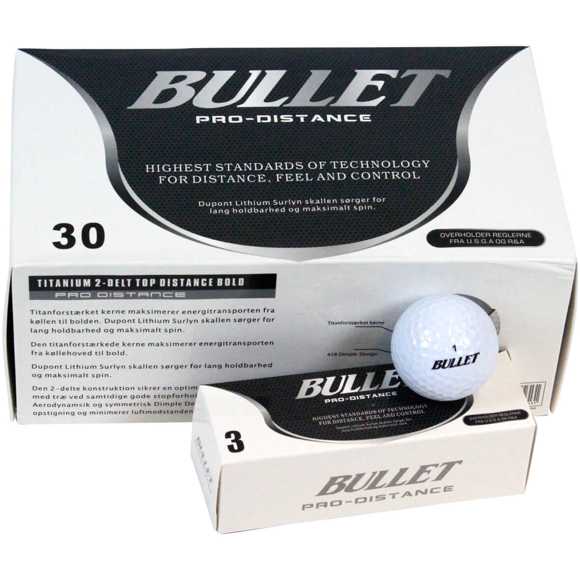 Bullet golfbollpaket – 30